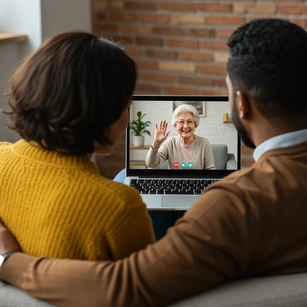 pareja en sesión en linea